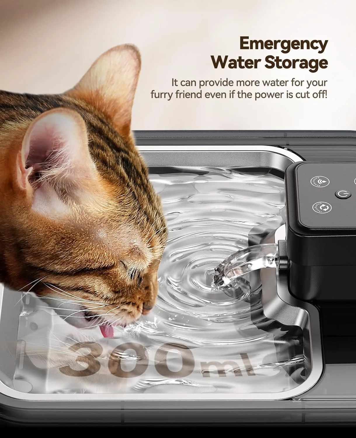 FEELNEEDY FN-W17 Fuente de Agua Inalámbrica con Batería — foto 7